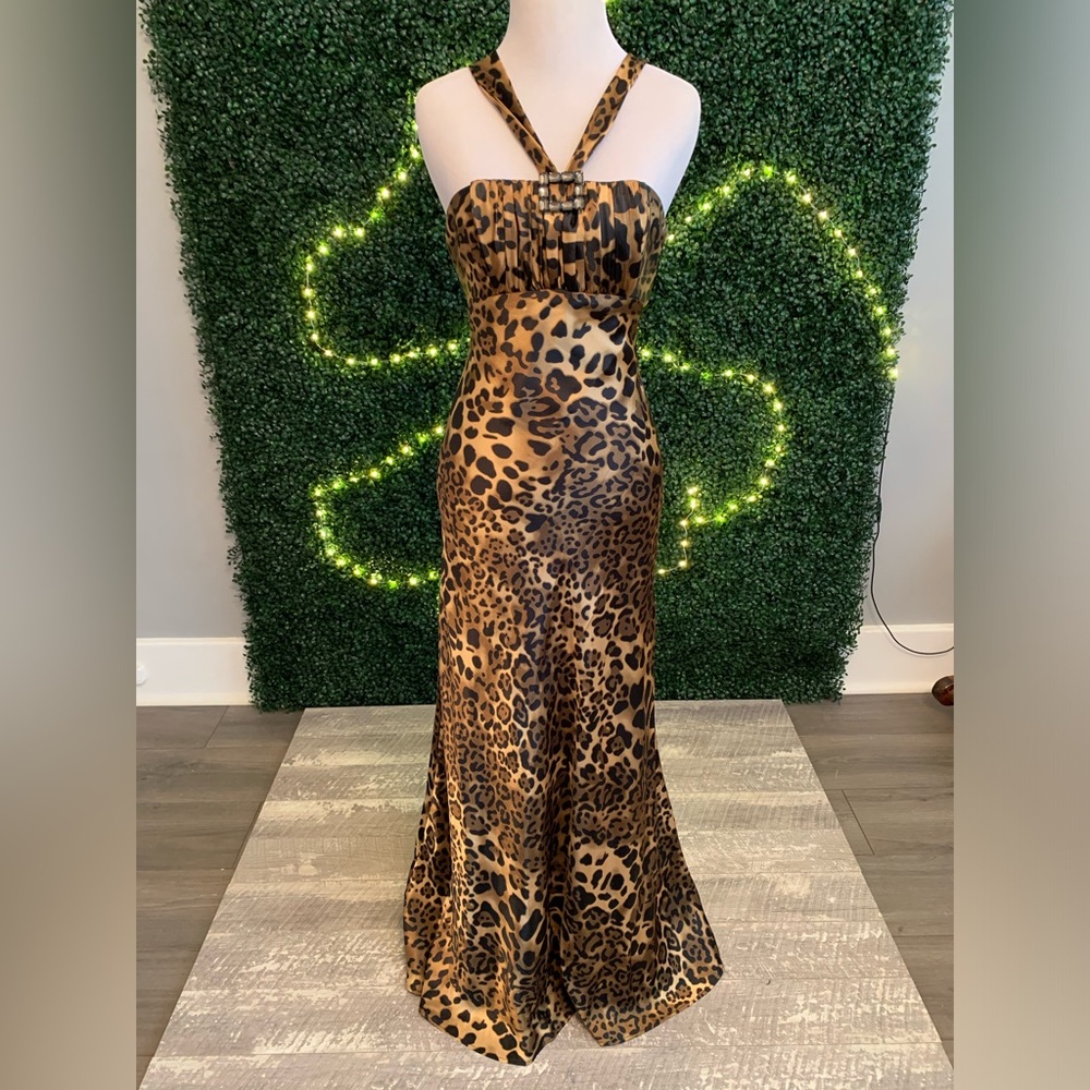 Animal print gown